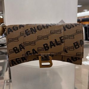 Balenciaga Hourglass Wallet on a Chain